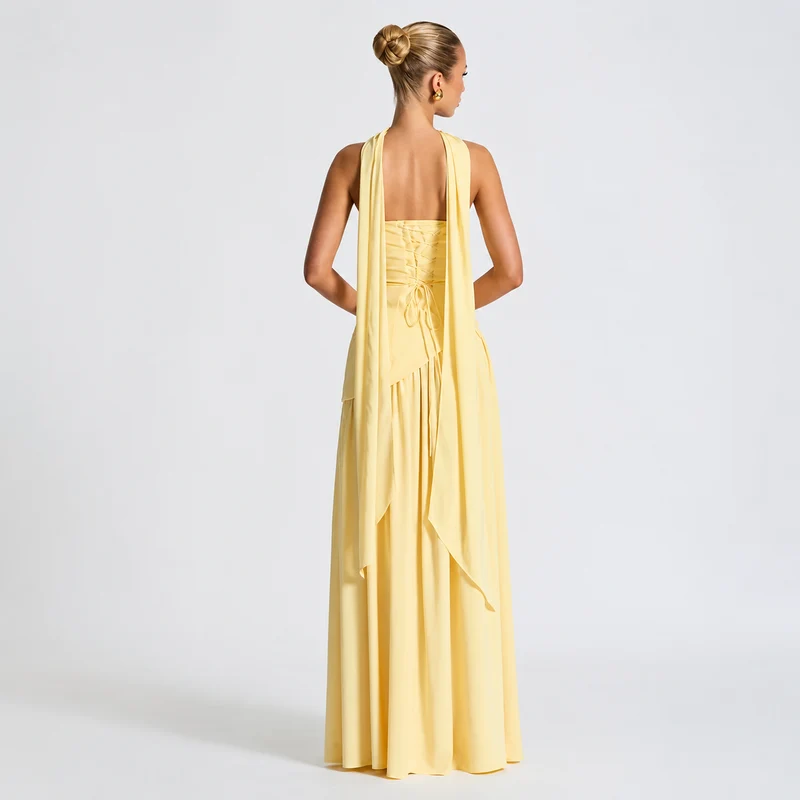 Fatimea - Elegantes Tube-Top-Maxikleid