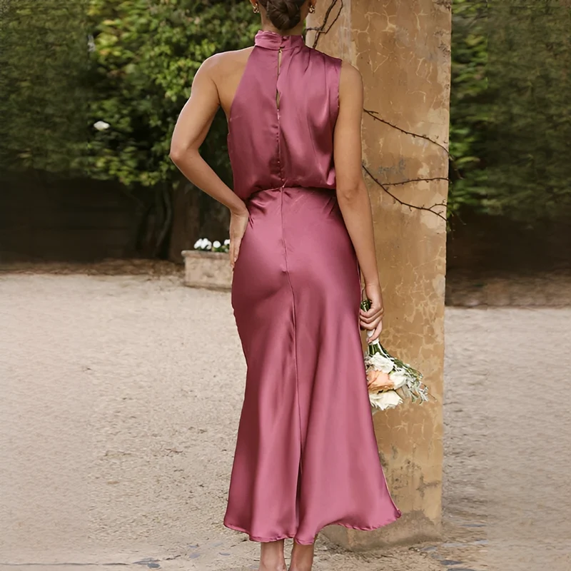 Juliana - Elegantes Neckholder-Kleid mit schulterfreiem Design