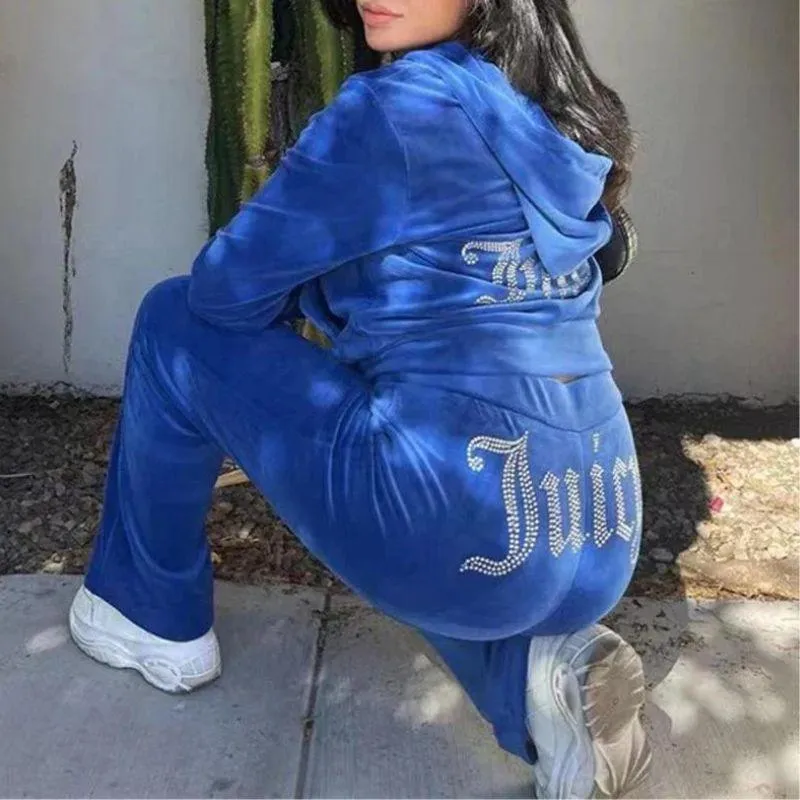 Juicy Damen Trainingsanzug mit Glanz
