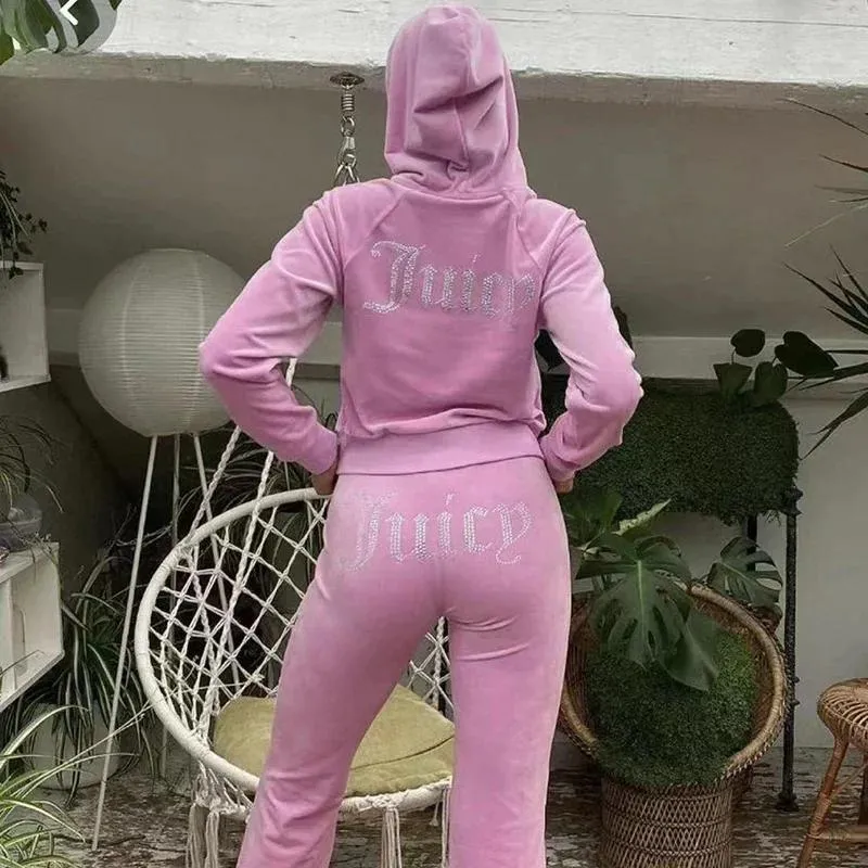 Juicy Damen Trainingsanzug mit Glanz