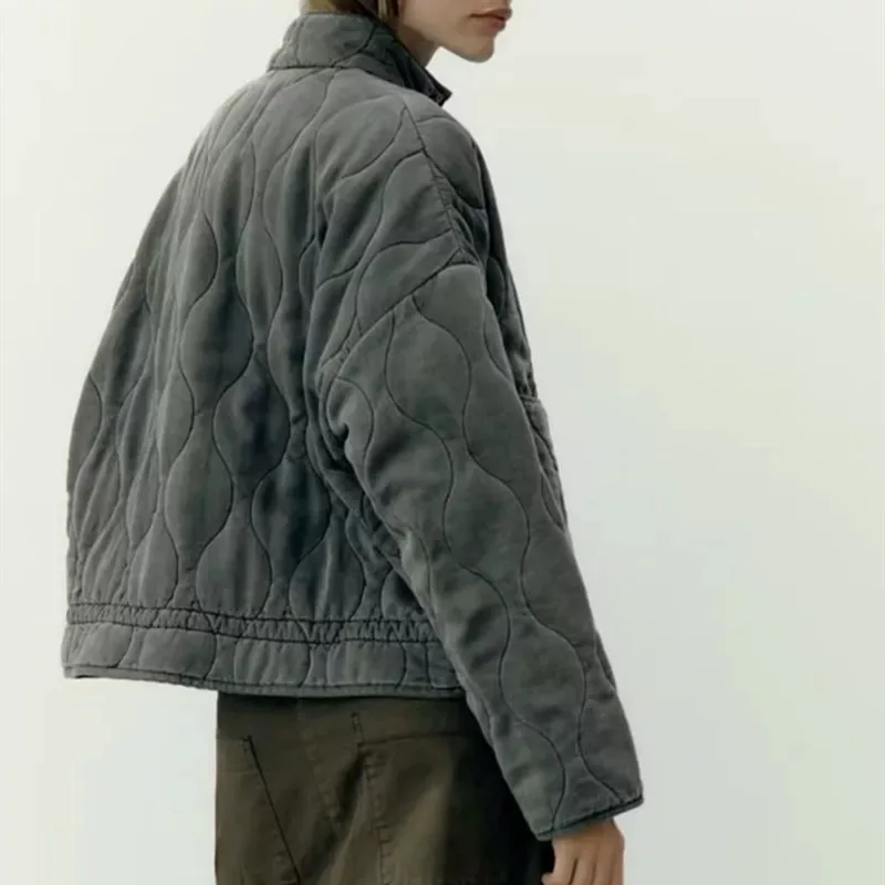 Kuschelige Winterjacke mit Taschendetails