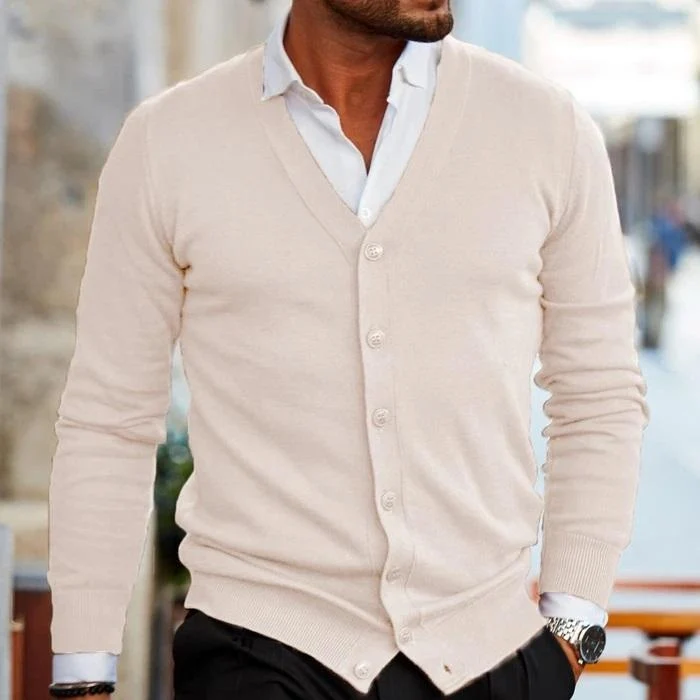 Bequeme Herren Strickjacke