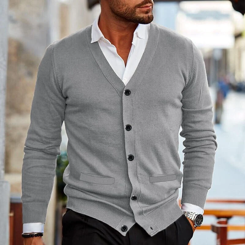 Bequeme Herren Strickjacke