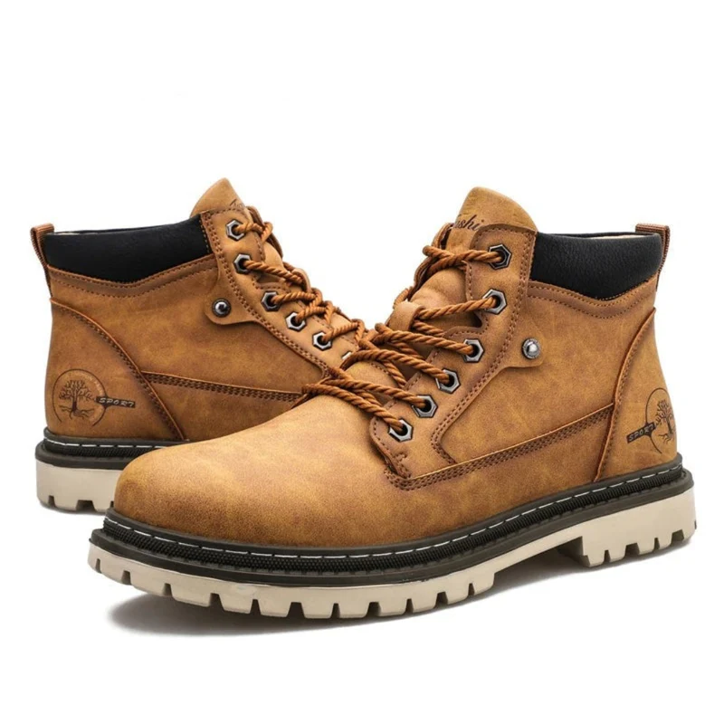 Robuste bequeme Herren Schnürstiefel