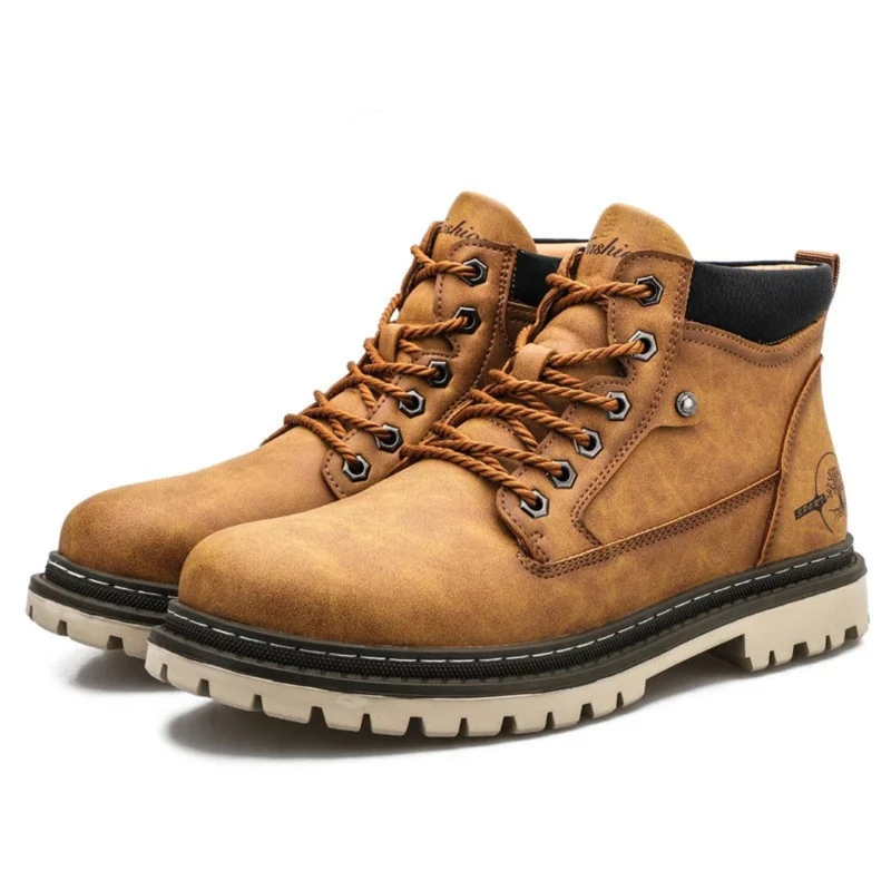 Robuste bequeme Herren Schnürstiefel