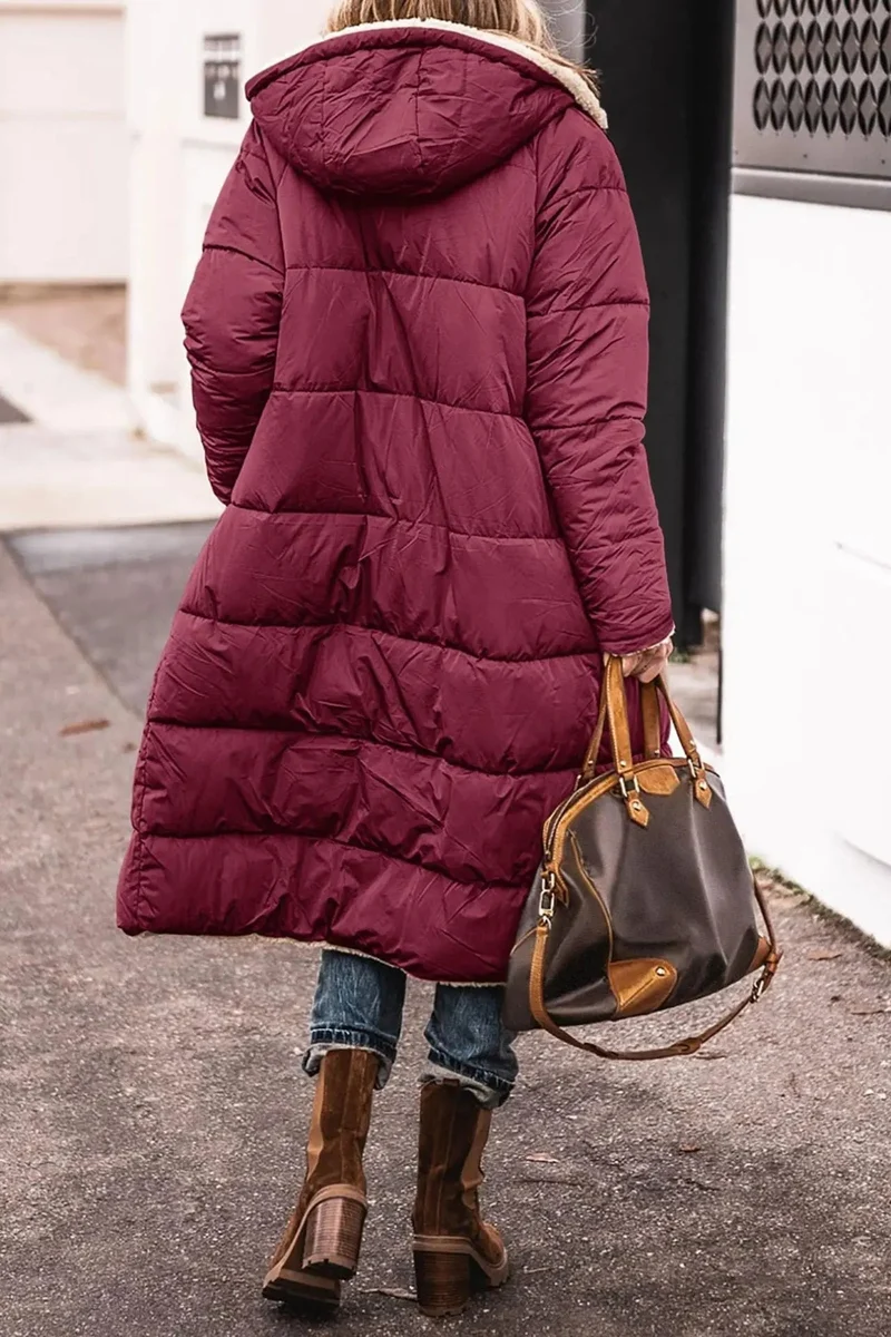 Stilvoller langer Mantel für Damen, Teddy Coat