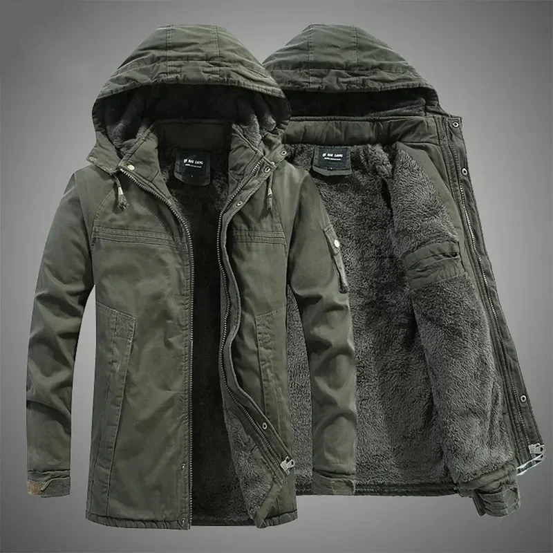 Gefütterte Fleecejacke Outdoor Parka