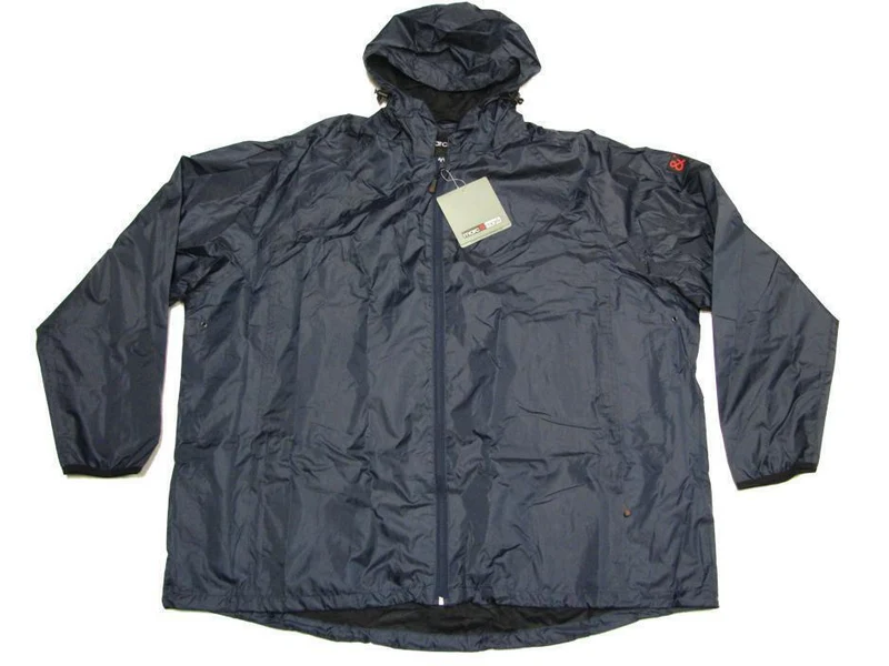 BigTiger Regenjacke Herren Übergröße 4XL-12XL Schwarz Navy leicht