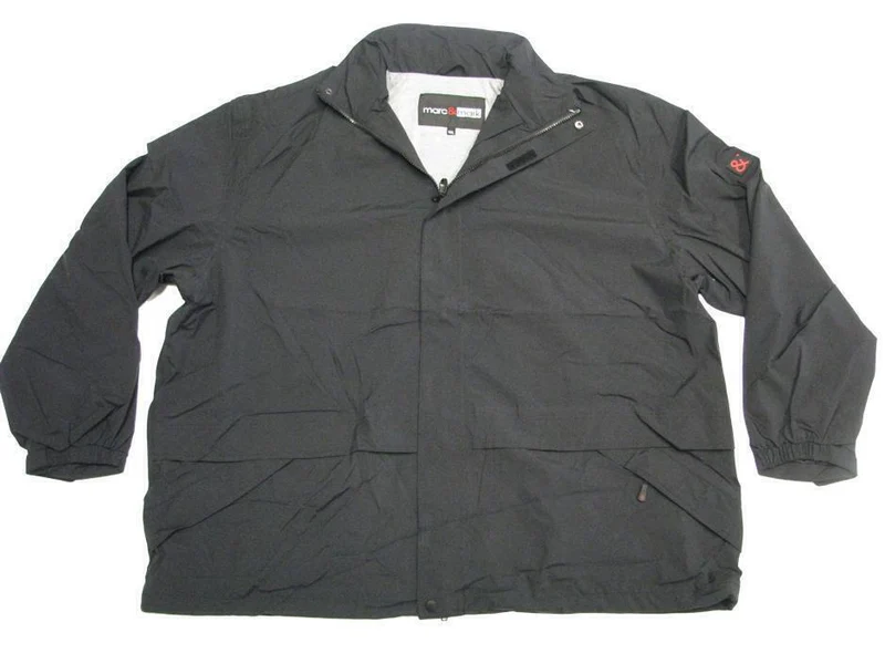 BigTiger Regenjacke Herren Übergröße 3XL-12XL Schwarz Blau gefüttert