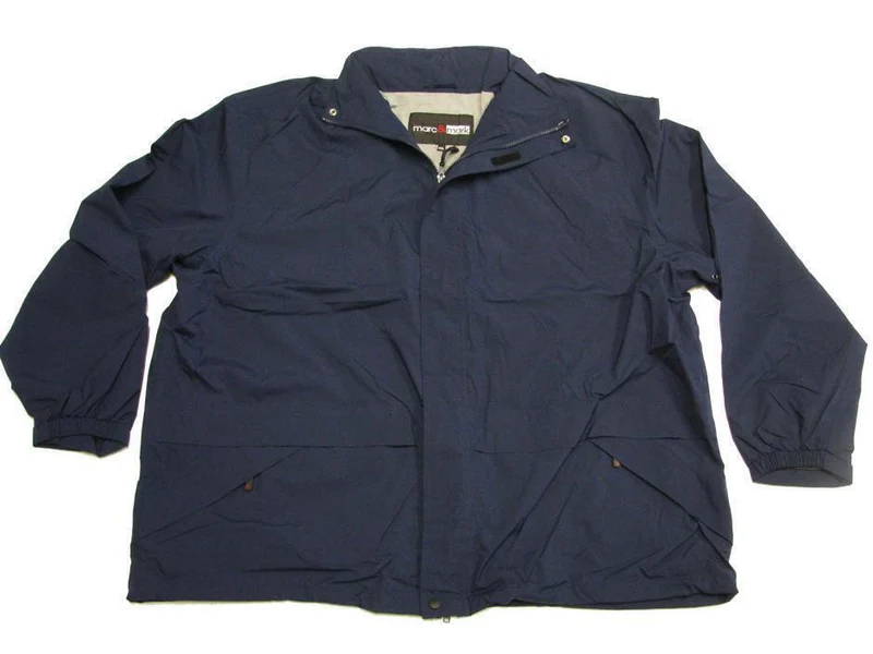 BigTiger Regenjacke Herren Übergröße 3XL-12XL Schwarz Blau gefüttert