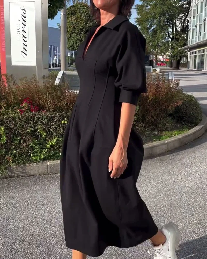 Karolin | Bequemes Langes Kleid