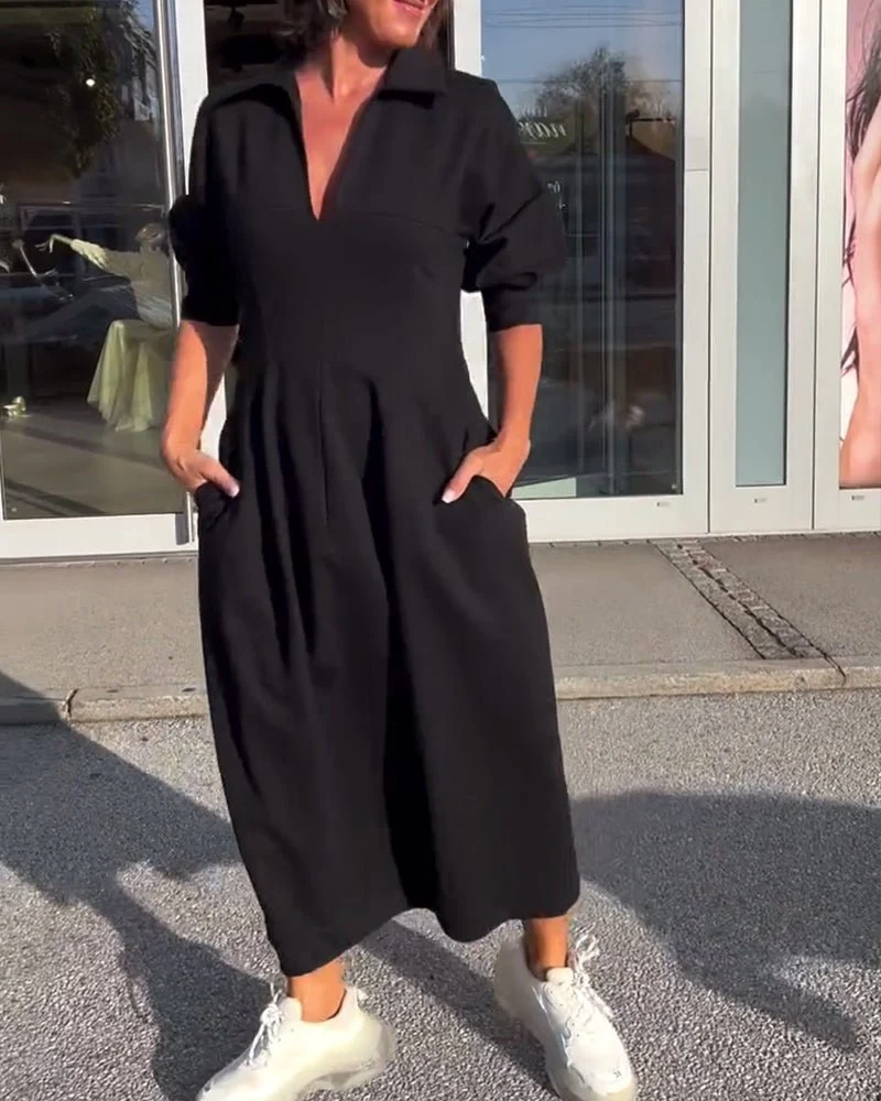 Karolin | Bequemes Langes Kleid