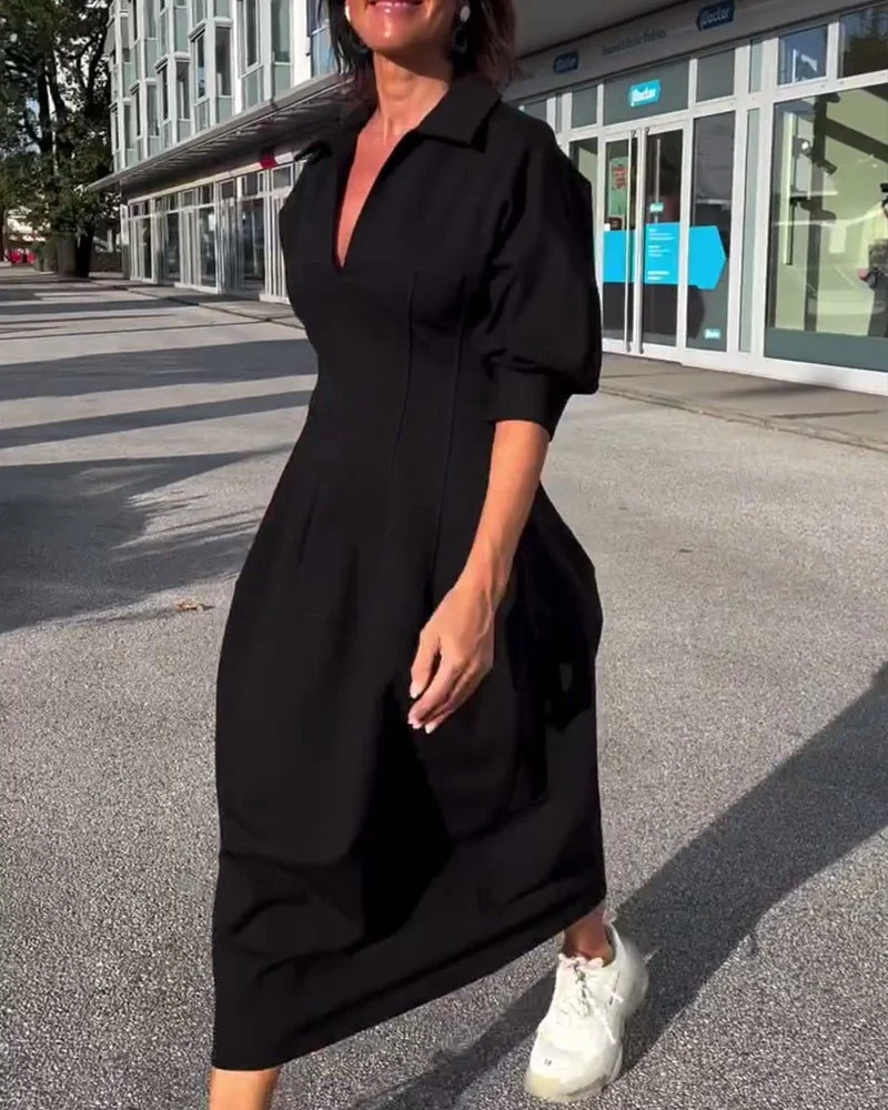 Karolin | Bequemes Langes Kleid
