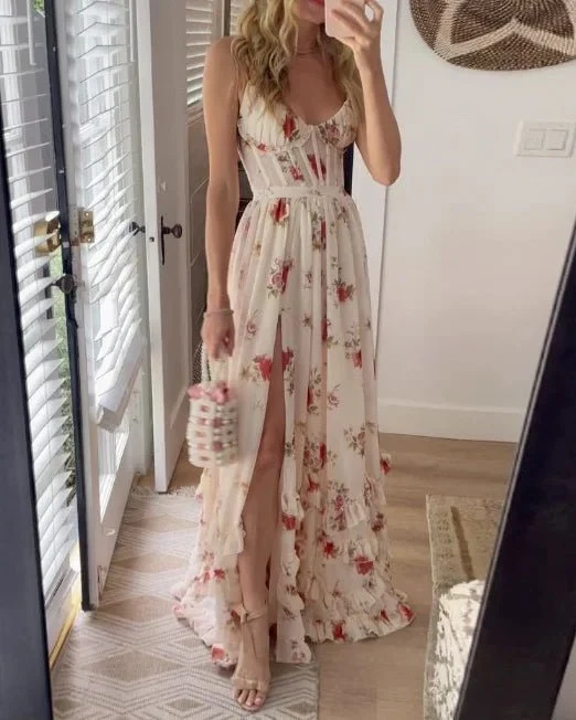 Sonja | Midikleid mit Blumenmuster