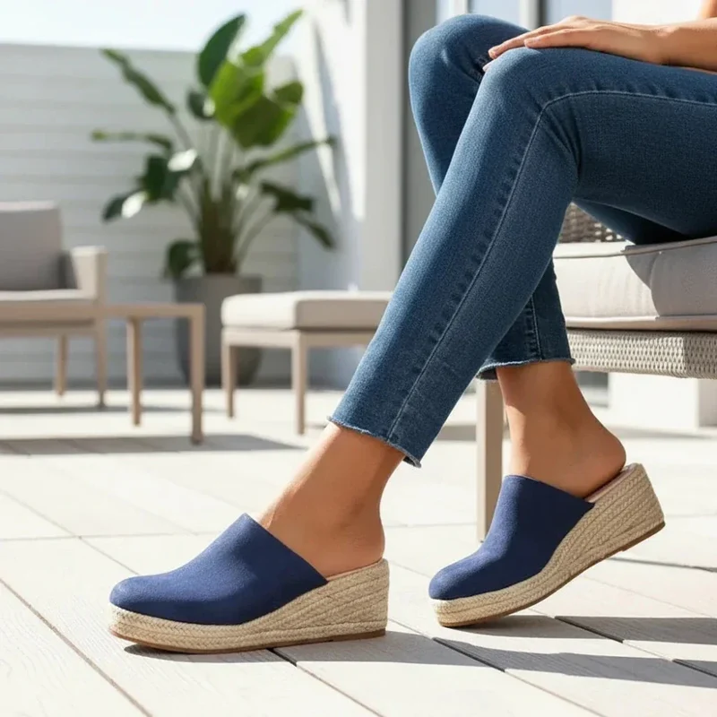 Becky™ - Orthopädische Keil-Mulesandalen