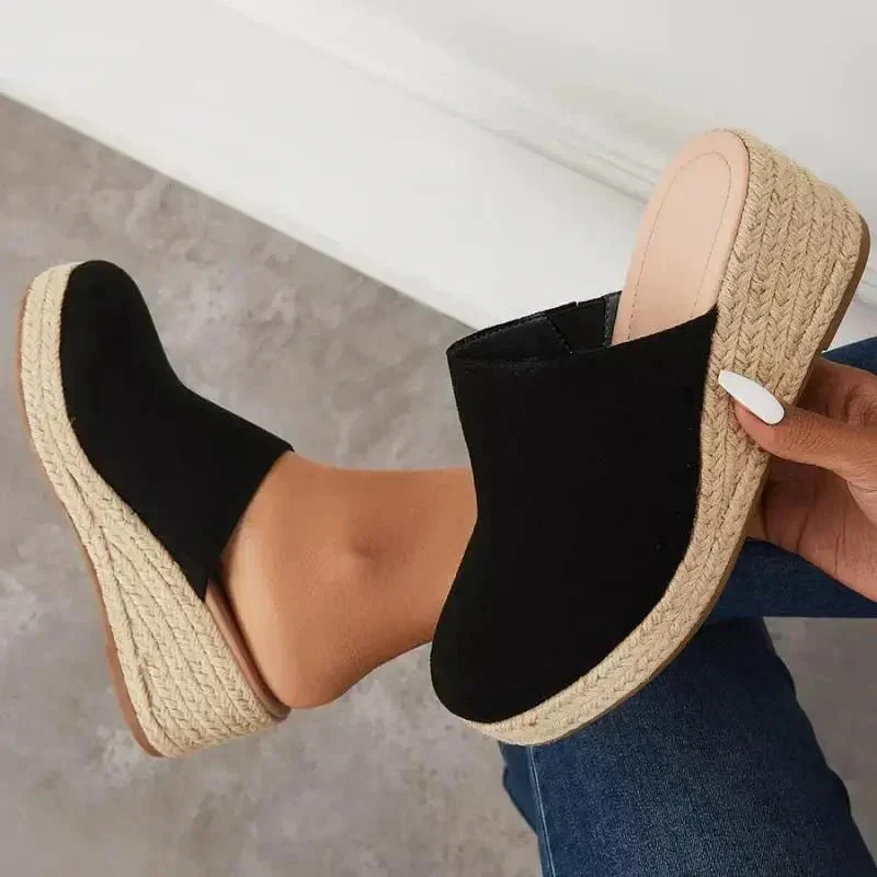 Becky™ - Orthopädische Keil-Mulesandalen