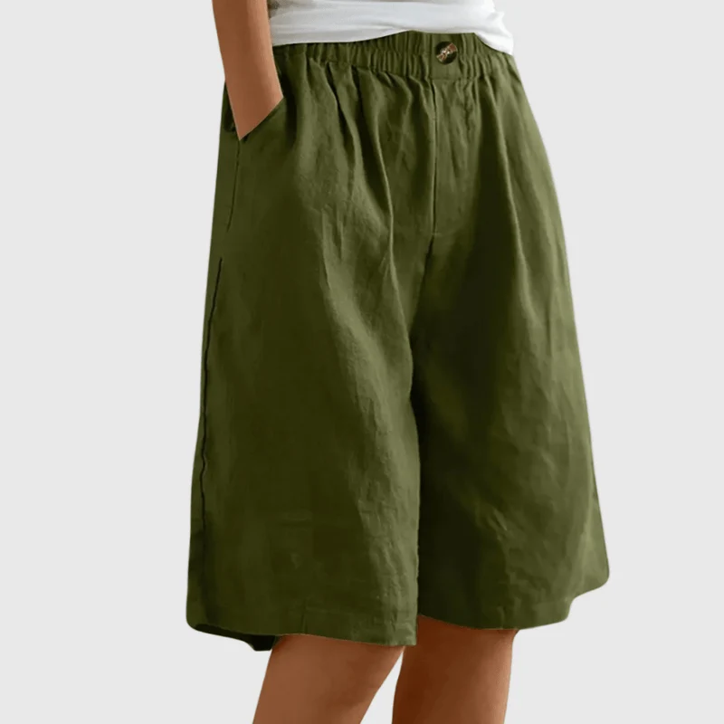 Miley™ - Elegante Baumwoll-Leinen Shorts