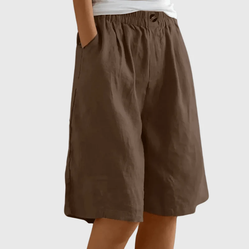 Miley™ - Elegante Baumwoll-Leinen Shorts