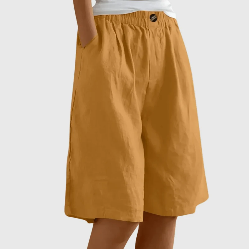 Miley™ - Elegante Baumwoll-Leinen Shorts