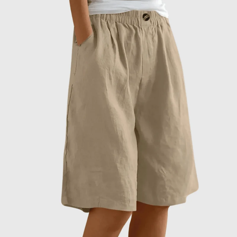 Miley™ - Elegante Baumwoll-Leinen Shorts