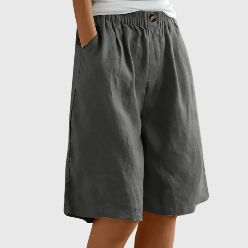 Miley™ - Elegante Baumwoll-Leinen Shorts