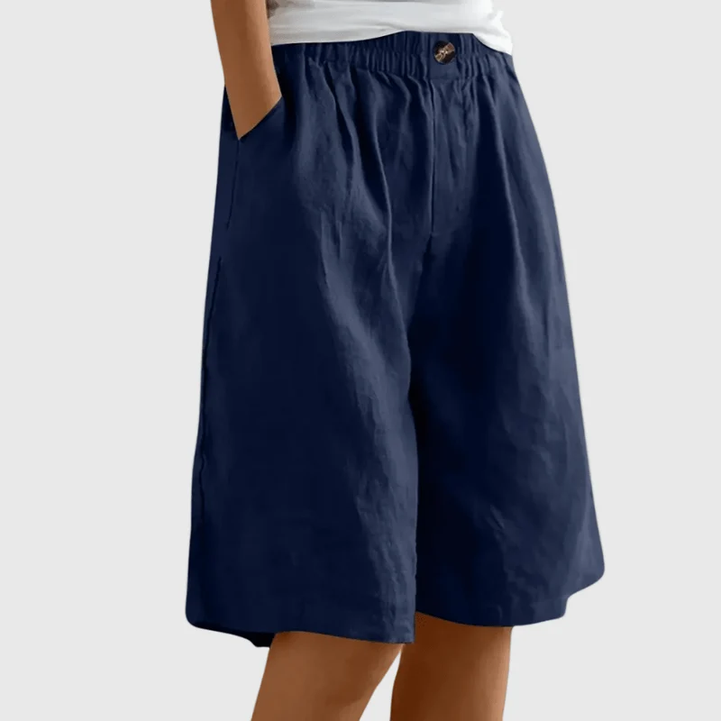 Miley™ - Elegante Baumwoll-Leinen Shorts