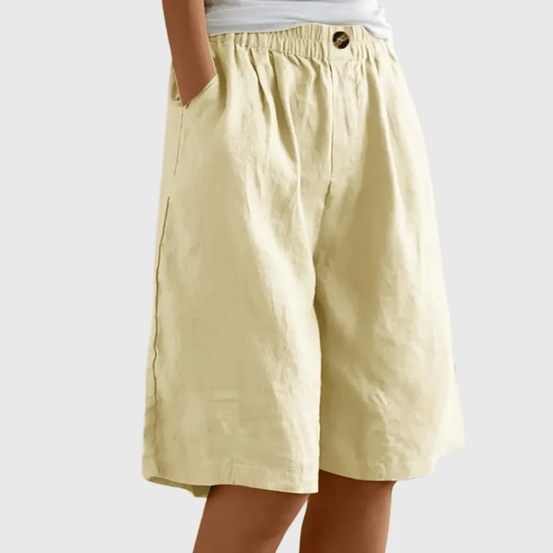Miley™ - Elegante Baumwoll-Leinen Shorts