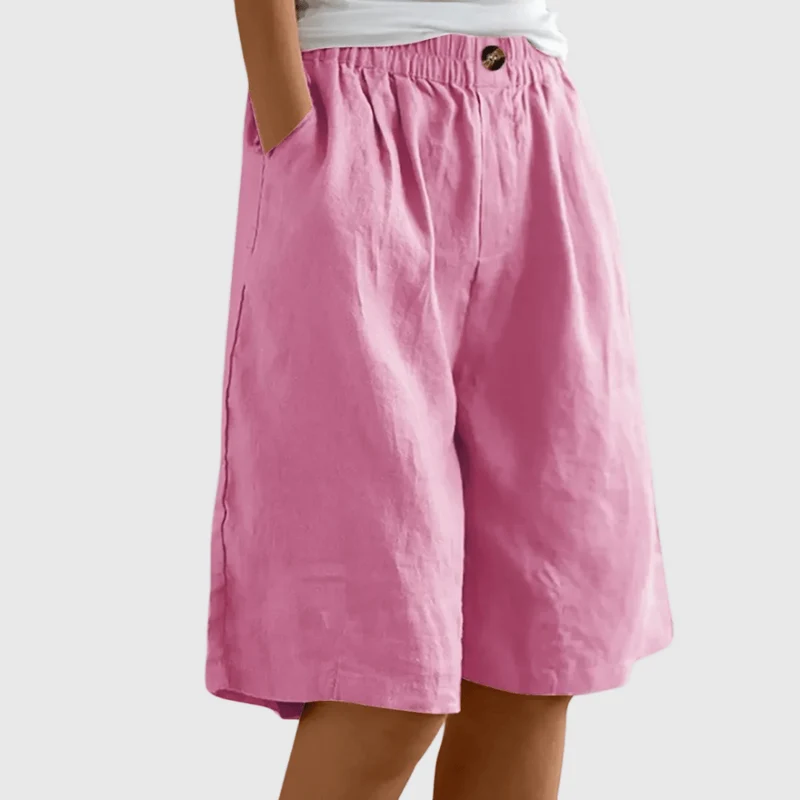 Miley™ - Elegante Baumwoll-Leinen Shorts