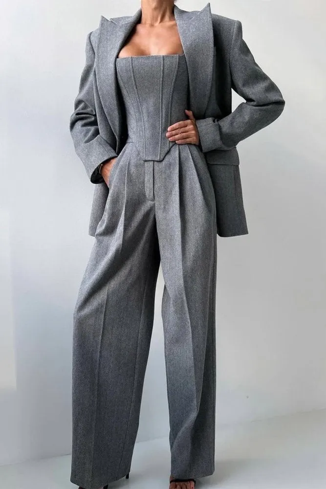 Hannah™ - Drei-teiliger Anzug mit doppelreihigem Blazer