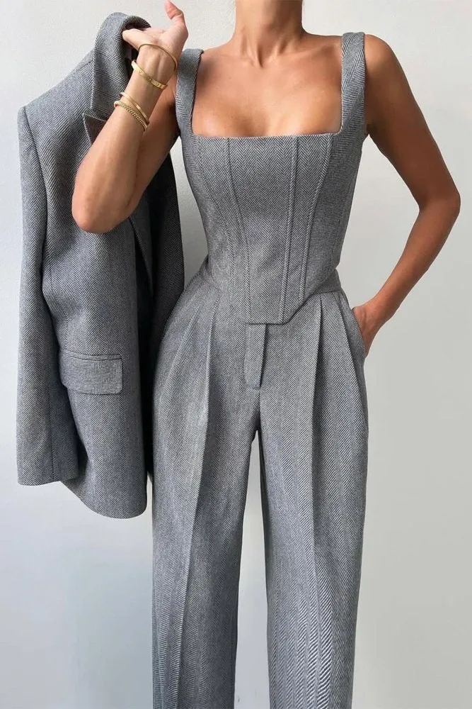 Hannah™ - Drei-teiliger Anzug mit doppelreihigem Blazer