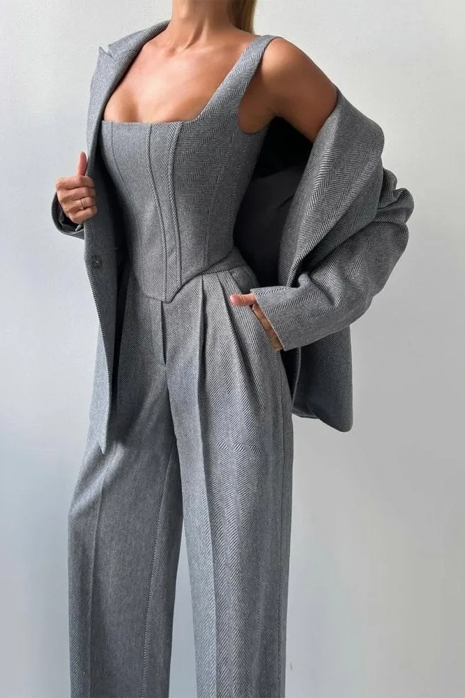 Hannah™ - Drei-teiliger Anzug mit doppelreihigem Blazer