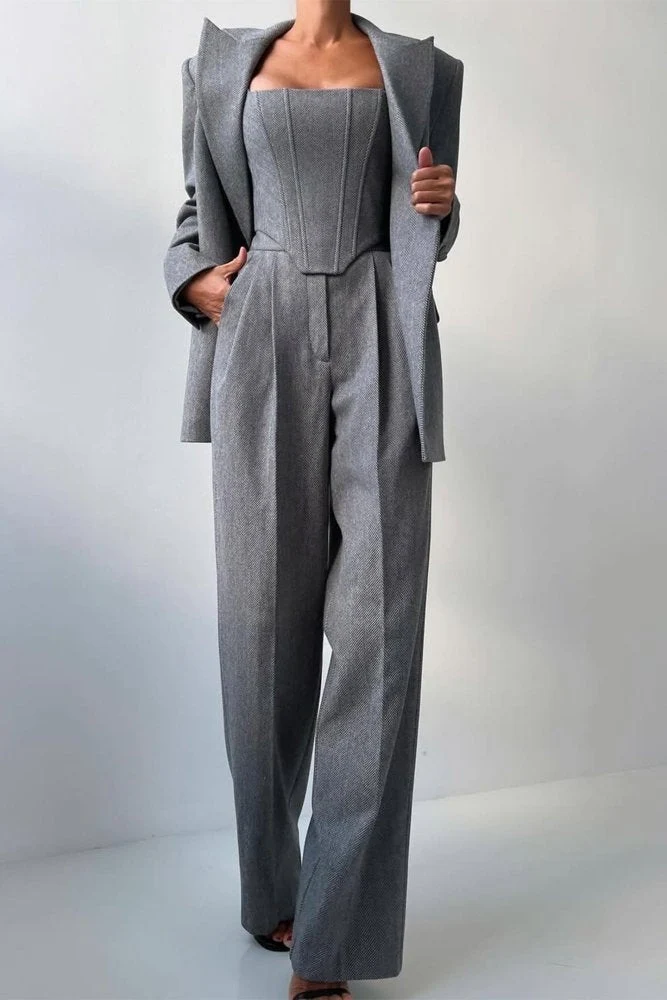 Hannah™ - Drei-teiliger Anzug mit doppelreihigem Blazer
