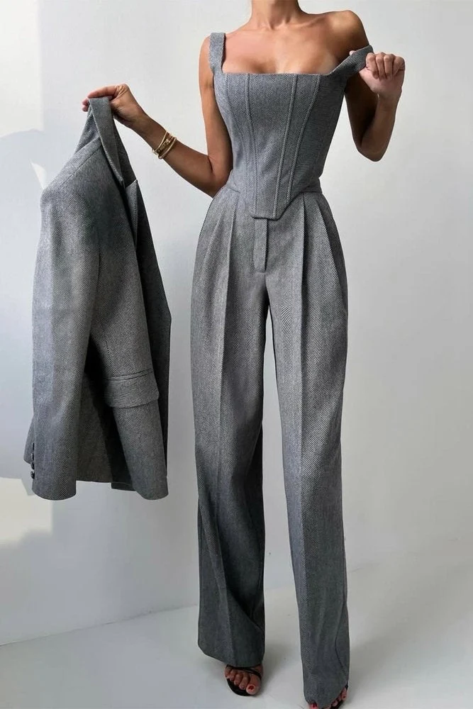 Hannah™ - Drei-teiliger Anzug mit doppelreihigem Blazer