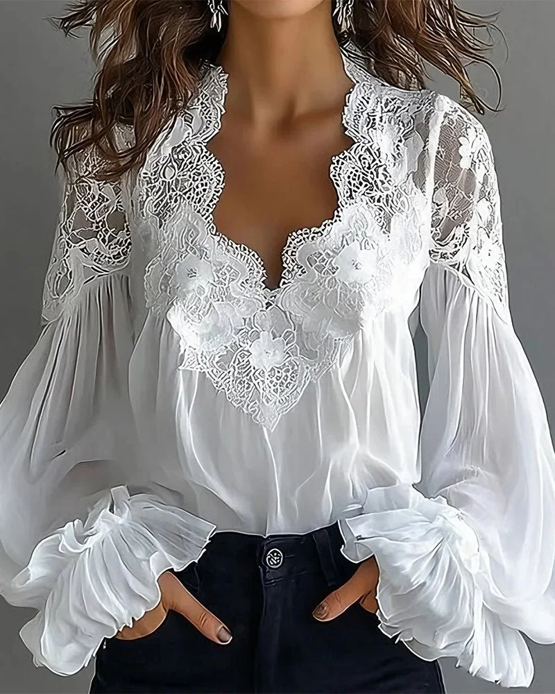 Ilvara™ - Elegante Spitzenbluse für Frauen