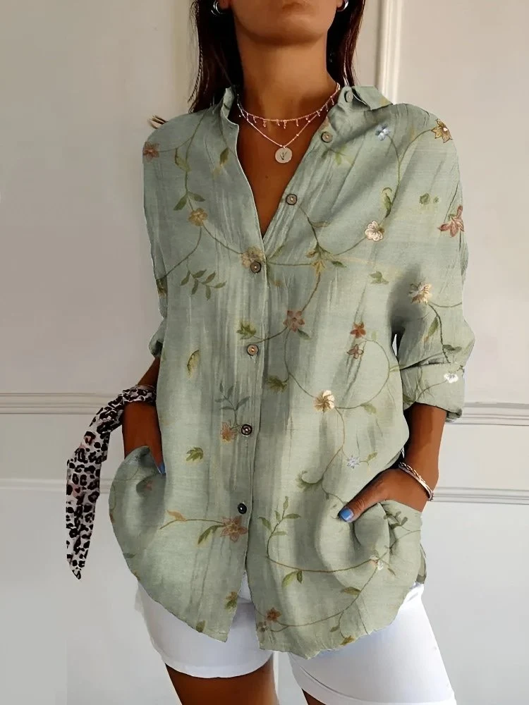 Maia™ - Florale Komfortbluse