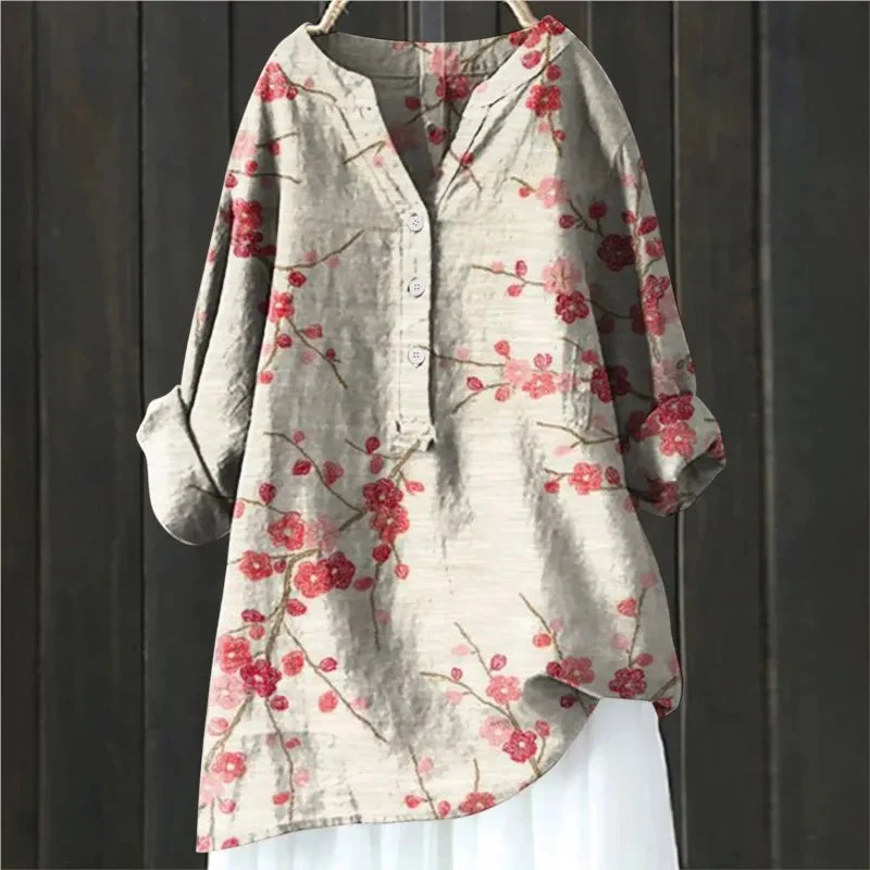 Frieda | Luftige Bluse im Floralstil