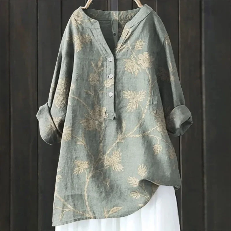 Frieda | Luftige Bluse im Floralstil