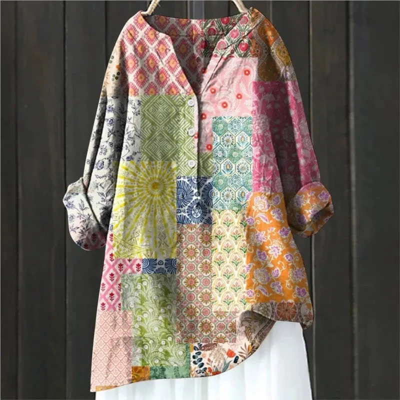 Frieda | Luftige Bluse im Floralstil