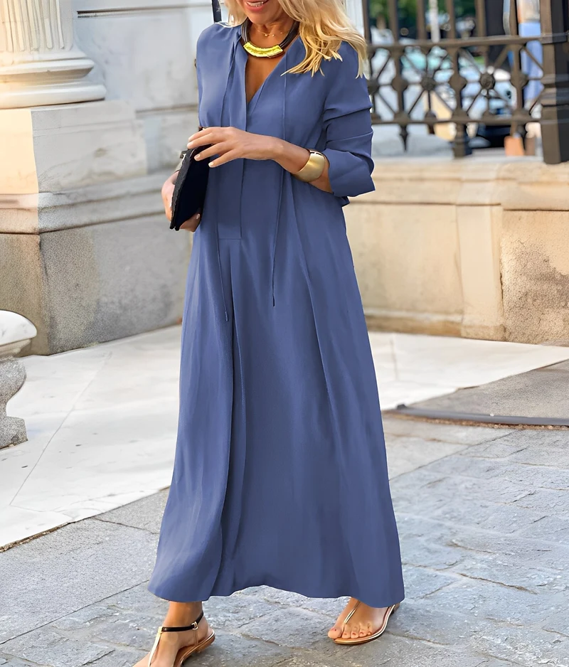 Isabella | Fließendes Maxikleid für Herbsthochzeitsgäste
