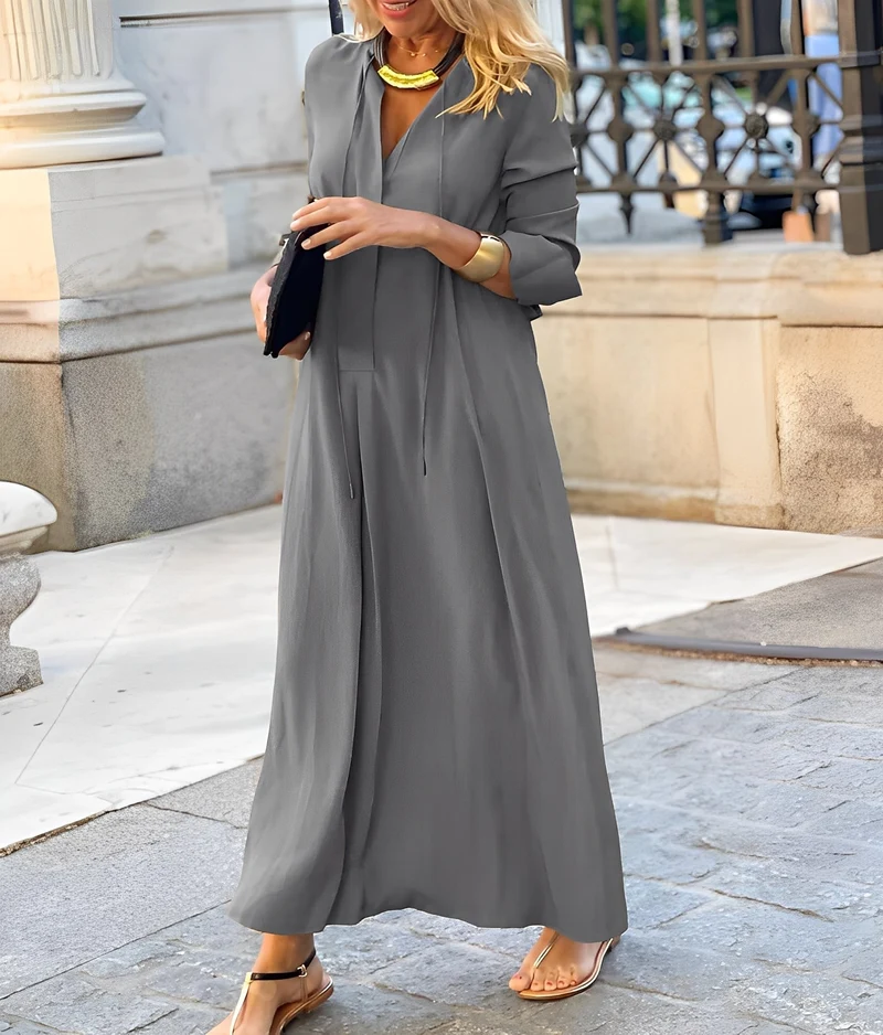 Isabella | Fließendes Maxikleid für Herbsthochzeitsgäste