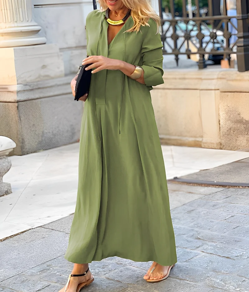 Isabella | Fließendes Maxikleid für Herbsthochzeitsgäste