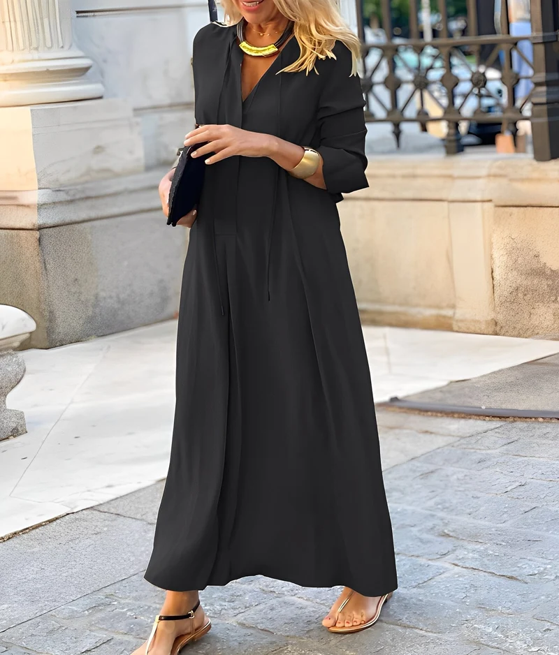 Isabella | Fließendes Maxikleid für Herbsthochzeitsgäste