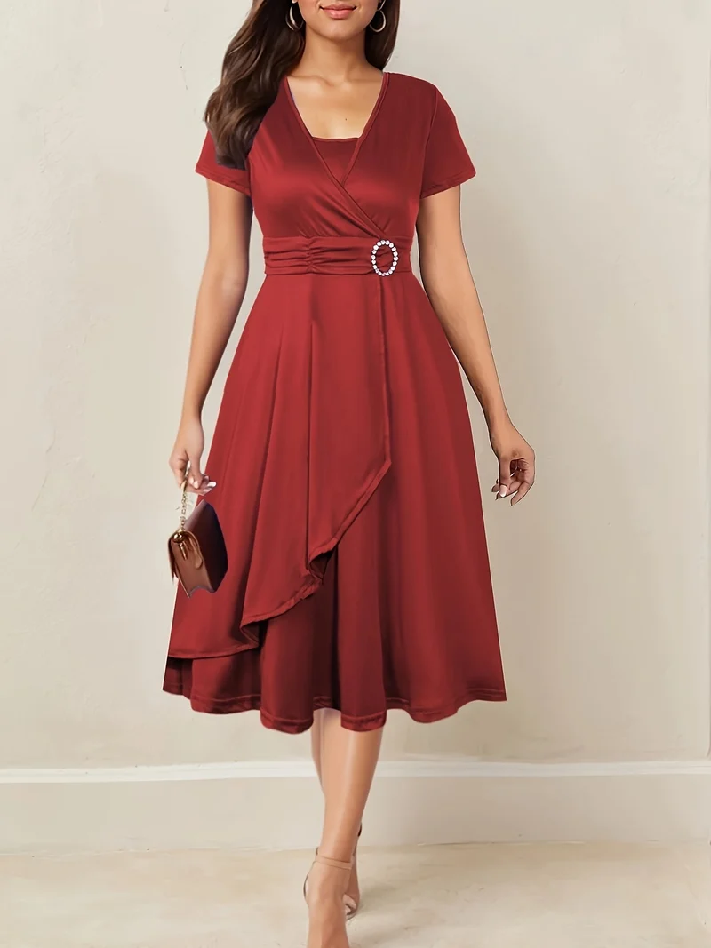 Maja | Herbstliches Hochzeitsgast Maxikleid