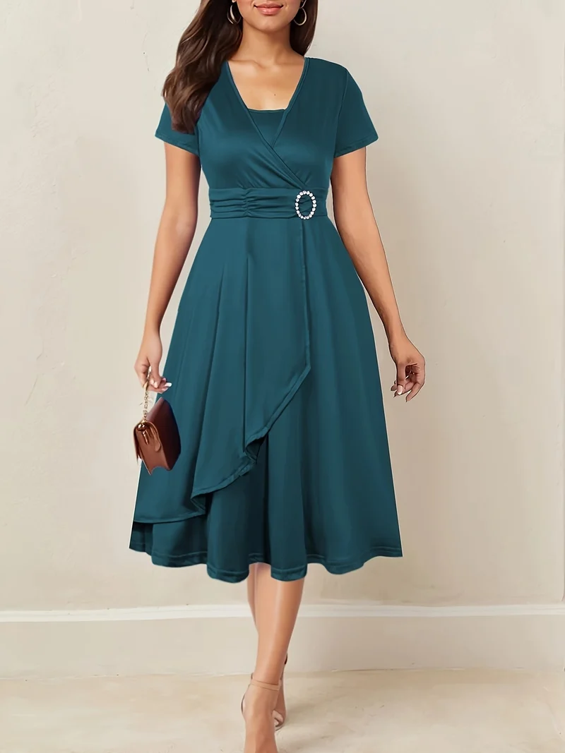 Maja | Herbstliches Hochzeitsgast Maxikleid