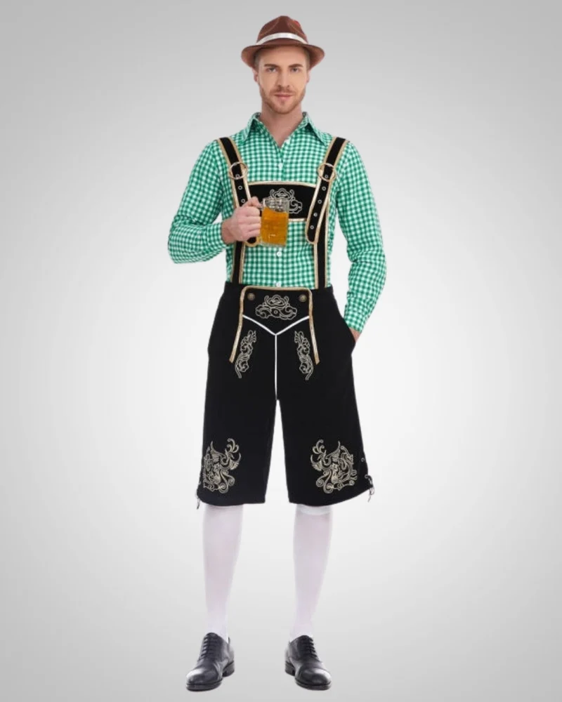 Alexander | Herren Lässig Oktoberfest Lederhose