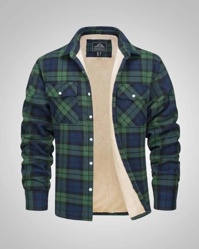 Marcel | Herren Sherpagefütterte Hemdjacke