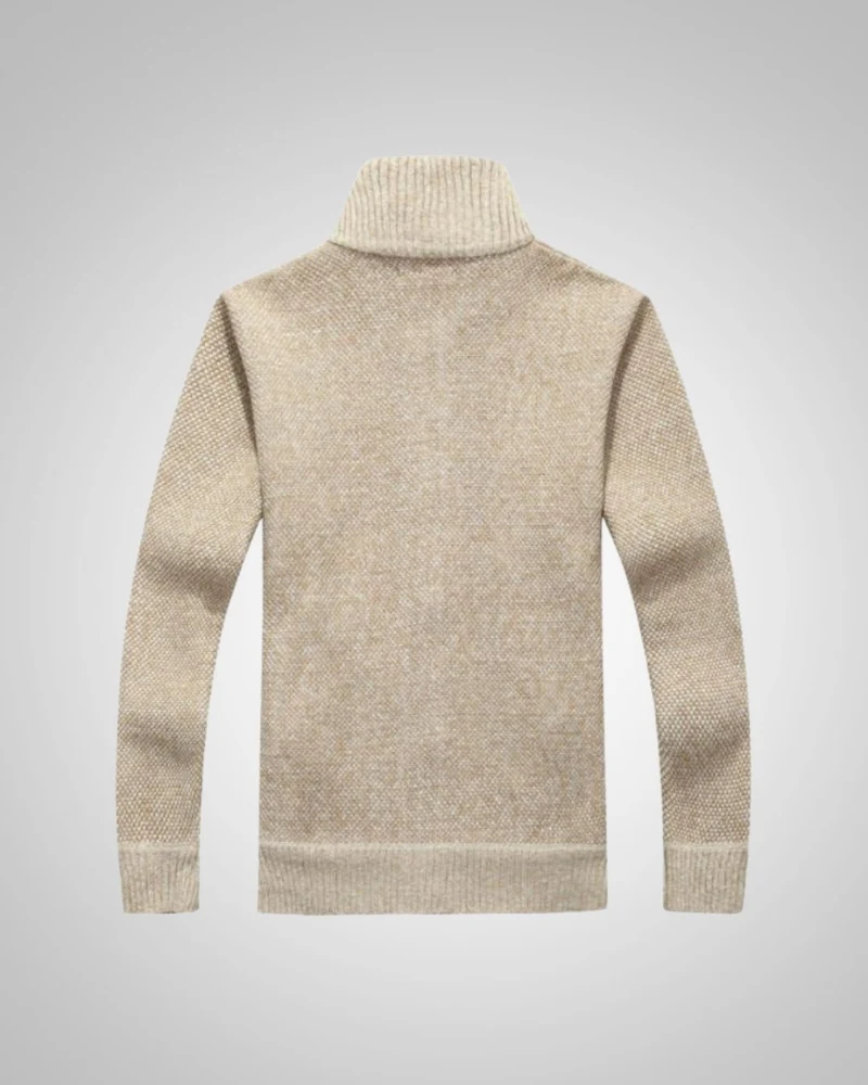 Wolfgang | Herren Bequem Fleece Strickjacke