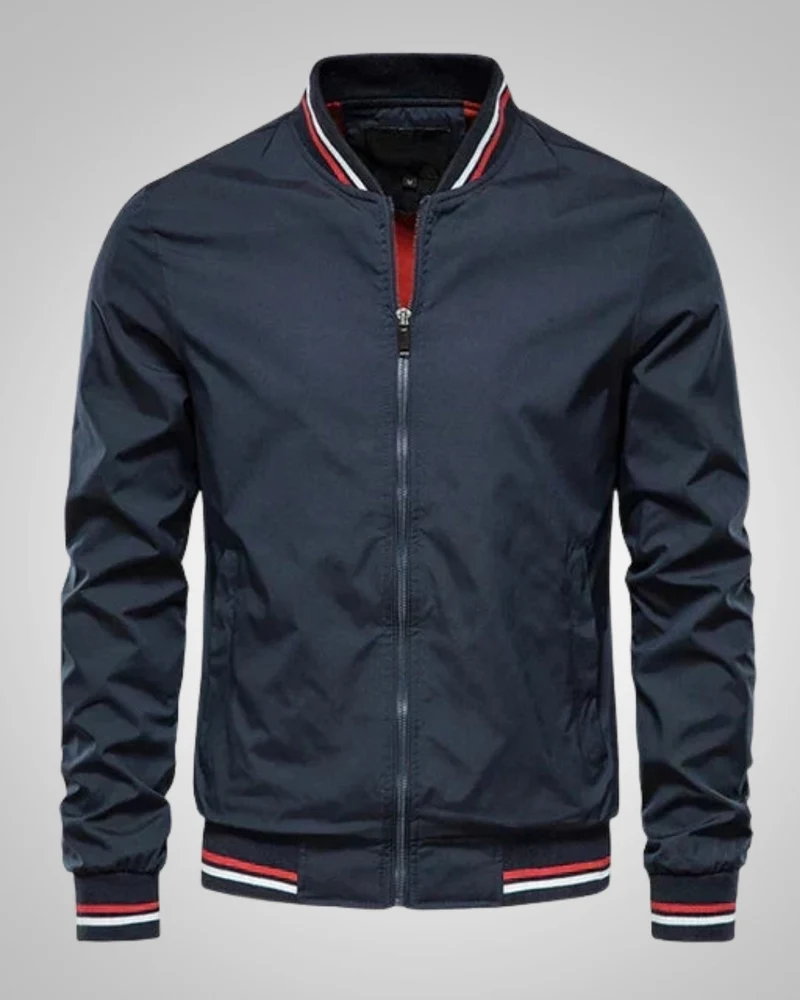 Helmut | Herren Sportiver Gerippte Bündchen Bomberjacke