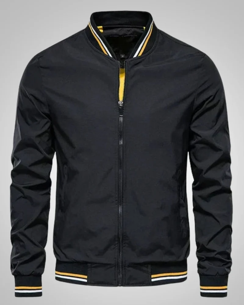 Helmut | Herren Sportiver Gerippte Bündchen Bomberjacke
