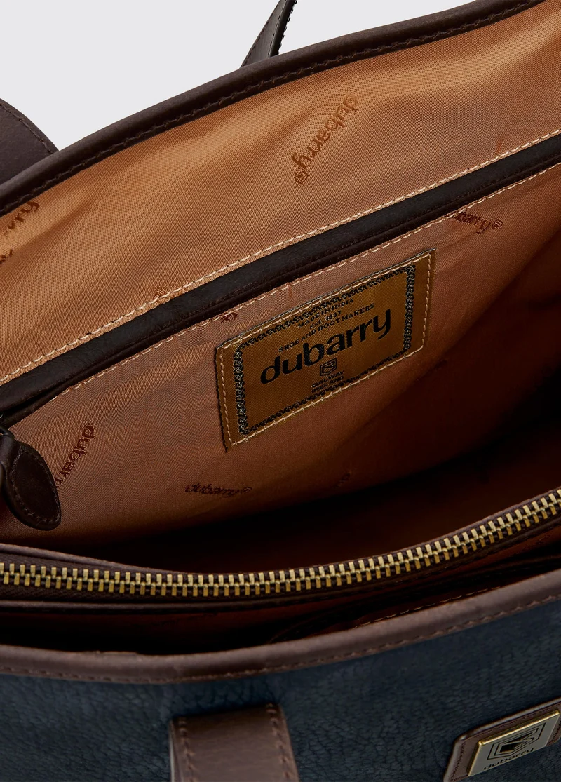 Rosemount Tote Bag - Navy/Brown